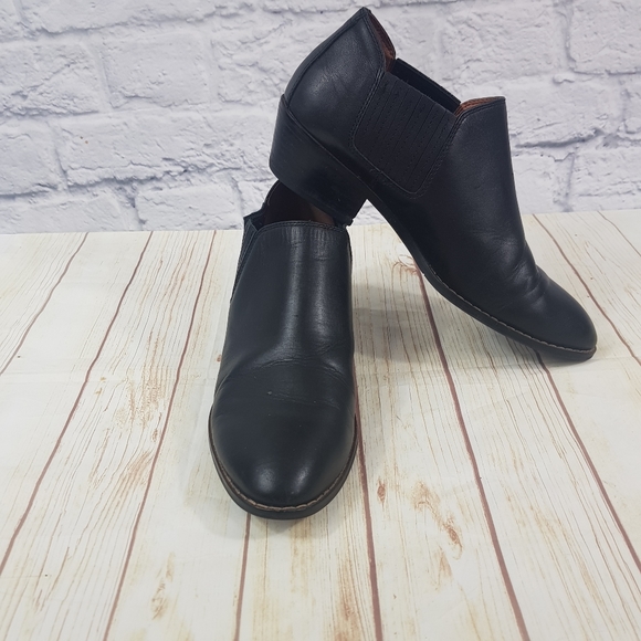 COACH Black Leather Ankle Booties - Picture 1 of 10